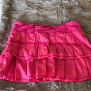 Hot pink Lululemon running skirt size 6